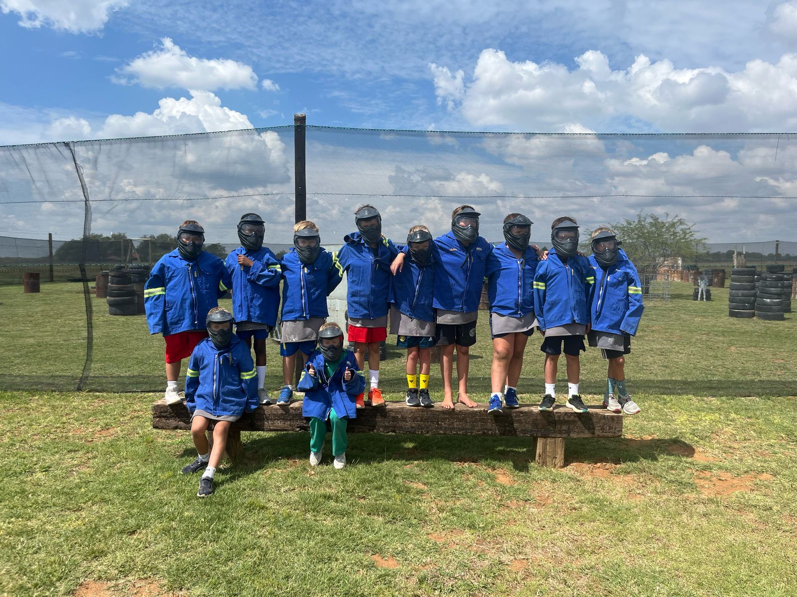 paintball safety mask and gear